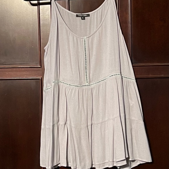 Papermoon Spaghetti Strap Tank Top - Color Gray/Blue Size - Small - Picture 1 of 5